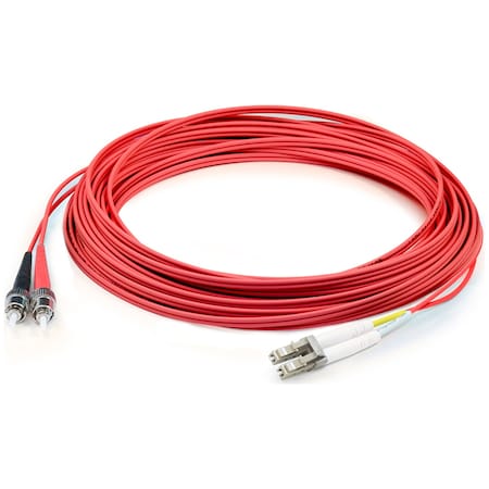 This Is A 6M Lc (Male) To St (Male) Orange Duplex Riser-Rated Fiber